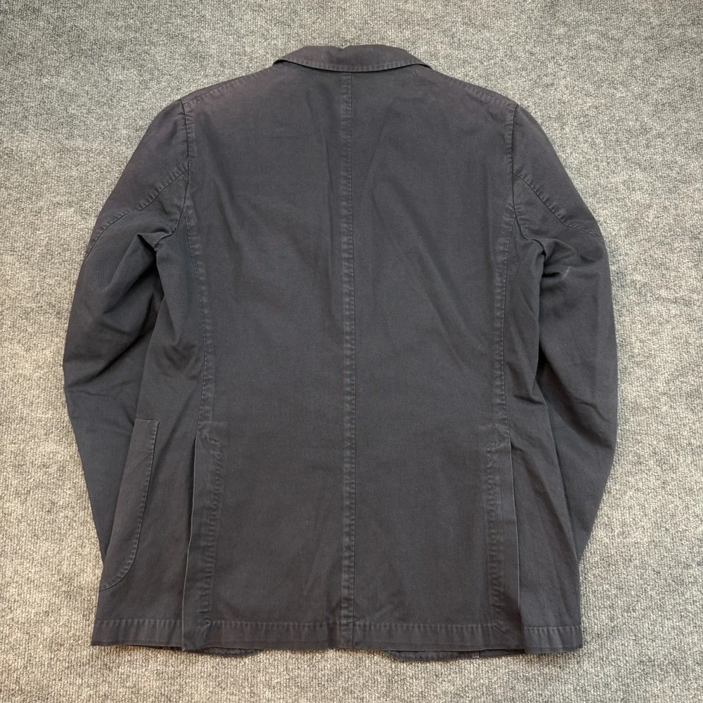 Boglioli Coat Blazer Jacket Cotton Navy Blue size EU 52 Model R3302G - Picture 15 of 16